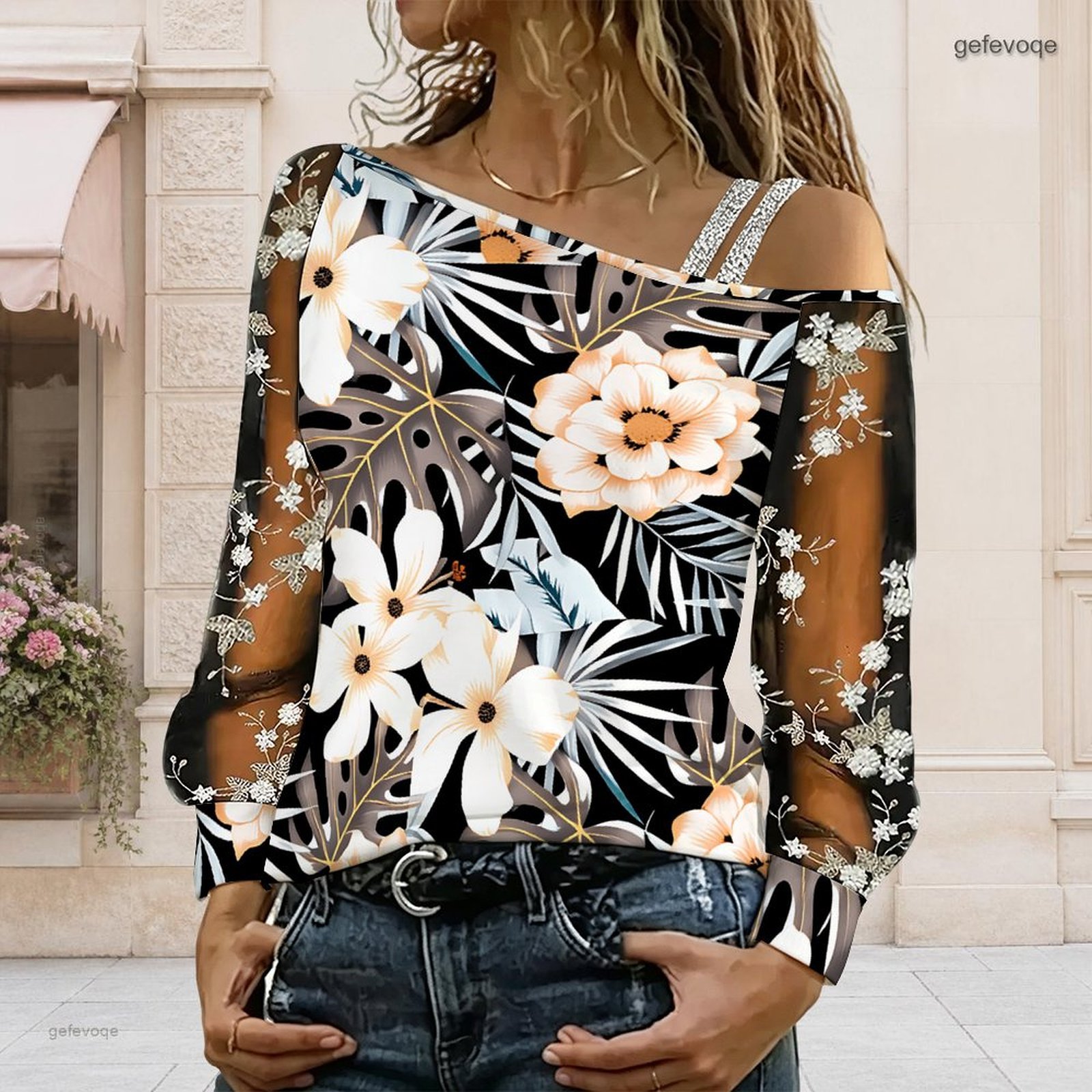 Women Off Shoulder Blouse Asym - огляд і ціна Blouse Off Shoulder