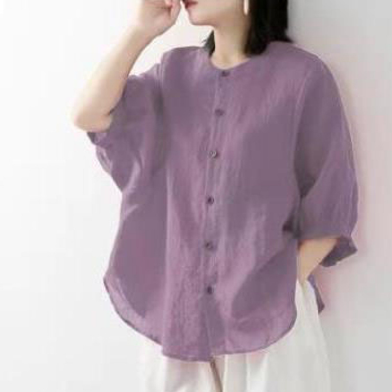 Cotton and linen shirt women's - огляд і ціна Blouse Off Shoulder