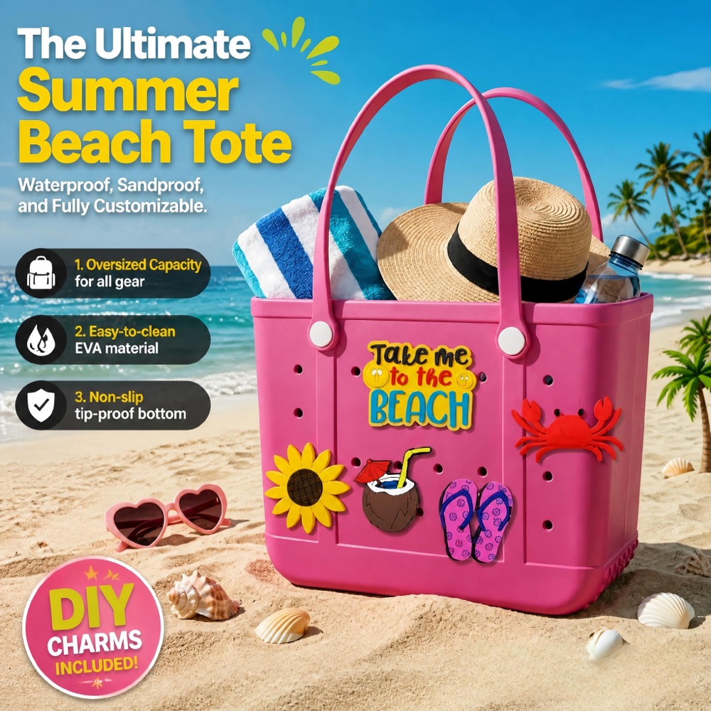Womens Large EVA Beach Handbag - огляд і ціна Tote Bag Beach
